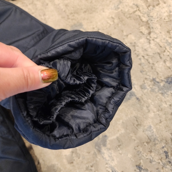 NWT Oshkosh 2-Piece Snowsuit Set Fleece Lined Blue Grey Coat Navy Bib M 5-6 - Picture 12 of 16